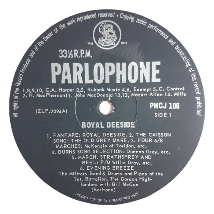 1967 The Gordon Highlanders - Royal Deeside, The Military Band And The Pipes Of The 1st. Battalion -