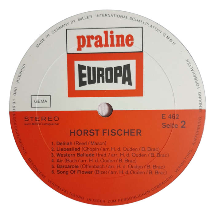 1971 Horst Fischer  Horst Fischer - Vinyl, 77`, 33 RPM - Jazz - Very Good - With Cover