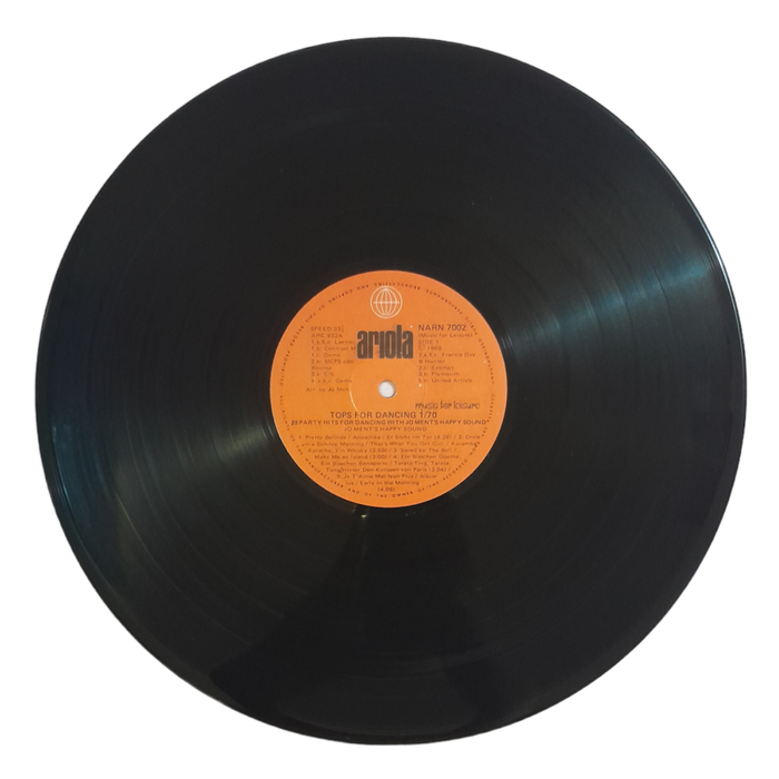 1969 Various - Tops For Dancing 1/70 - Vinyl, 7`, 33 RPM - Pop - Very Good Plus - With Cover