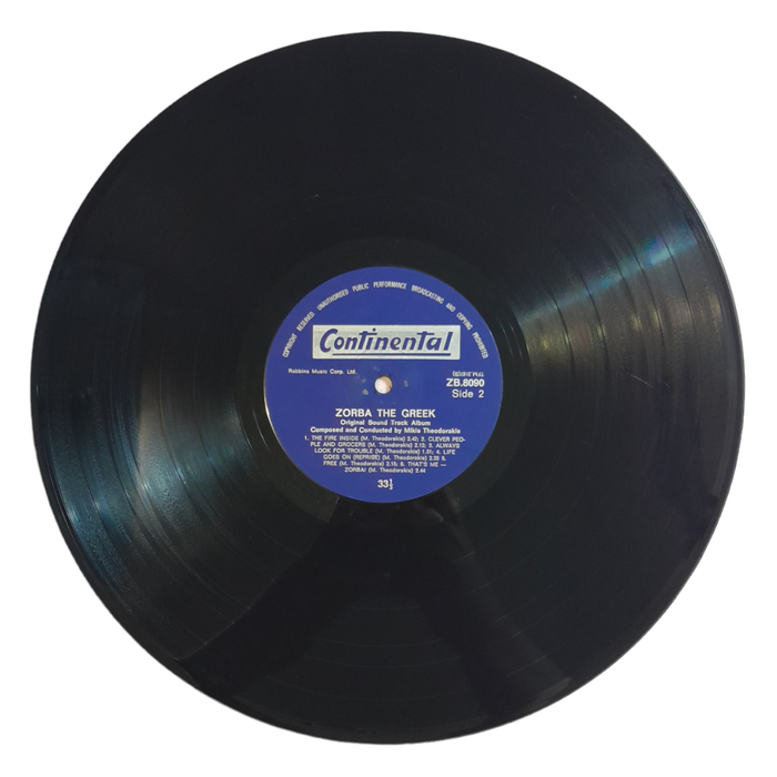 1966 Mikis Theodorakis  Zorba The Greek (Original Soundtrack) - Vinyl, 7`, 33 RPM - Soundtracks & M