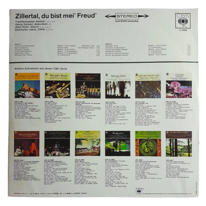 1961 Various - Zillertal, Du Bist Mei` Freud` - Vinyl, 7`, 33 RPM - International & World - very Goo