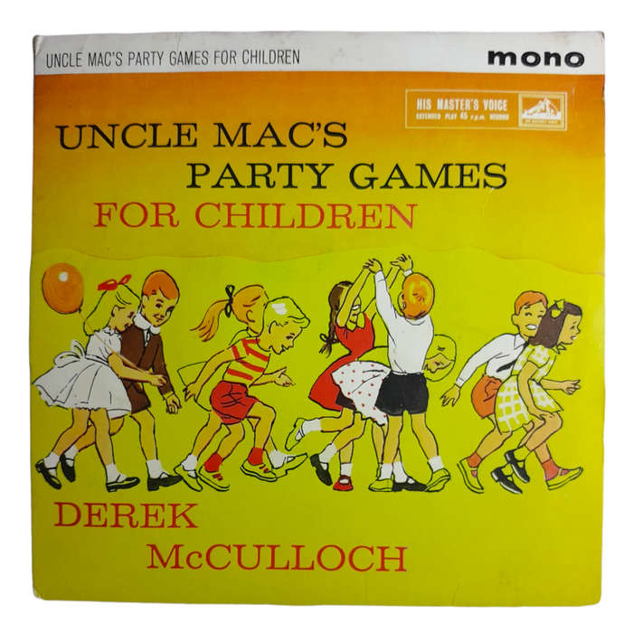 1948 Derek McCulloch  Uncle Mac`s Party Games For Children - Vinyl, 7`, 45 RPM - Children`s - Good