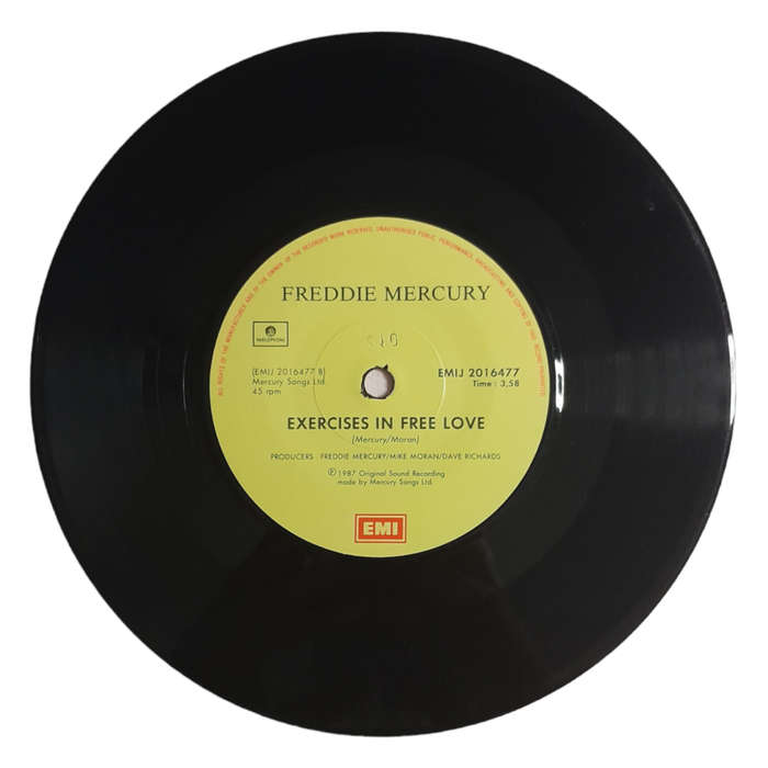 1987 Freddie Mercury  The Great Pretender - Vinyl, 7`, 45 RPM - Rock - Very Good - With Plastic Sle