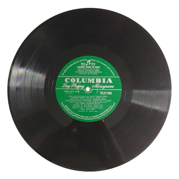 1953 Various  Cabaret Night In Paris - Vinyl, 10`, 33 RPM - Jazz - Very Good - With Cover