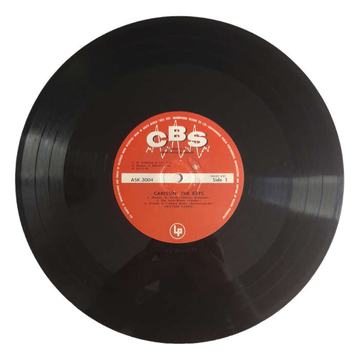 1955 Frankie Carle  Caressin` The Keys - Vinyl, 10`, 33 RPM - Jazz - Very Good - With Damaged Cover