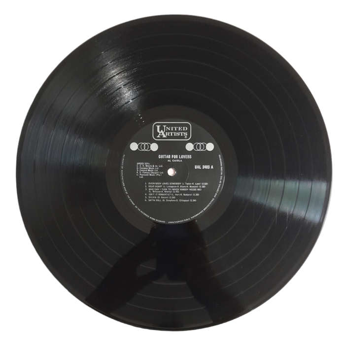 1964 Al Caiola  Guitar For Lovers - Vinyl, 12`, 33 RPM - Jazz - Very Good - With Cover