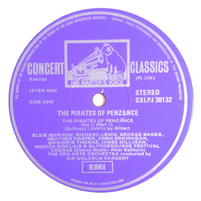 1971 Various - The Pirates Of Penzance - Vinyl, 12`, 33 RPM - Classical - Very Good - With Cover