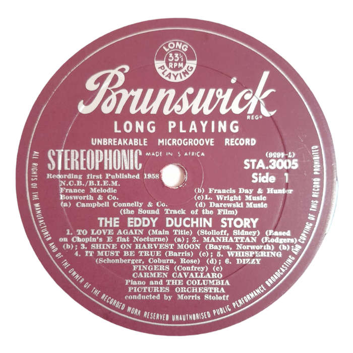 1956 Various - The Sound Track Album Of Music From The Columbia Picture The Eddy Duchin Story + Eddy