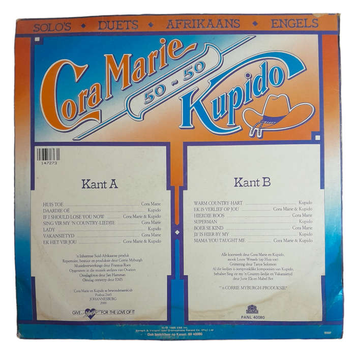 1985 Cora Marie - Kupido - Vinyl,12`, 33 RPM - Country - Very Good - With Cover