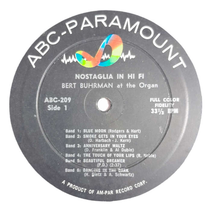 1957 Bert Buhrman  Nostalgia In Hi-Fi - Vinyl, 12`, 33 RPM - Pop - Very Good - With Cover