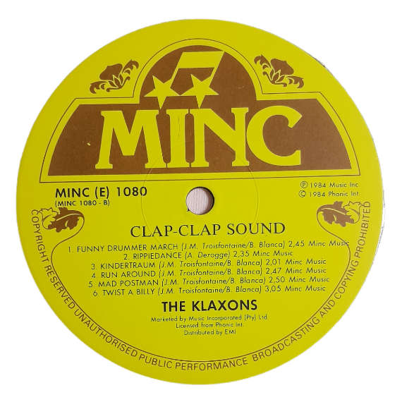 1984 The Klaxons  Clap Clap!! Sound - Vinyl, 12`, 33 RPM - Electronica - Very Good - With Cover