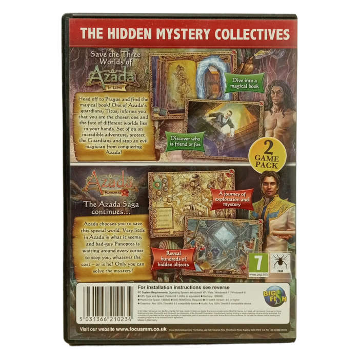 Azada 1&2, Hidden Object Game PC (DVD)