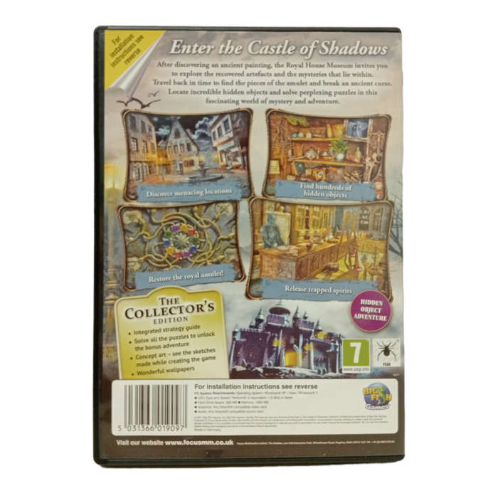 Echoes of the Past 2 - The Castle of Shadows, Hidden Object Game PC (CD)