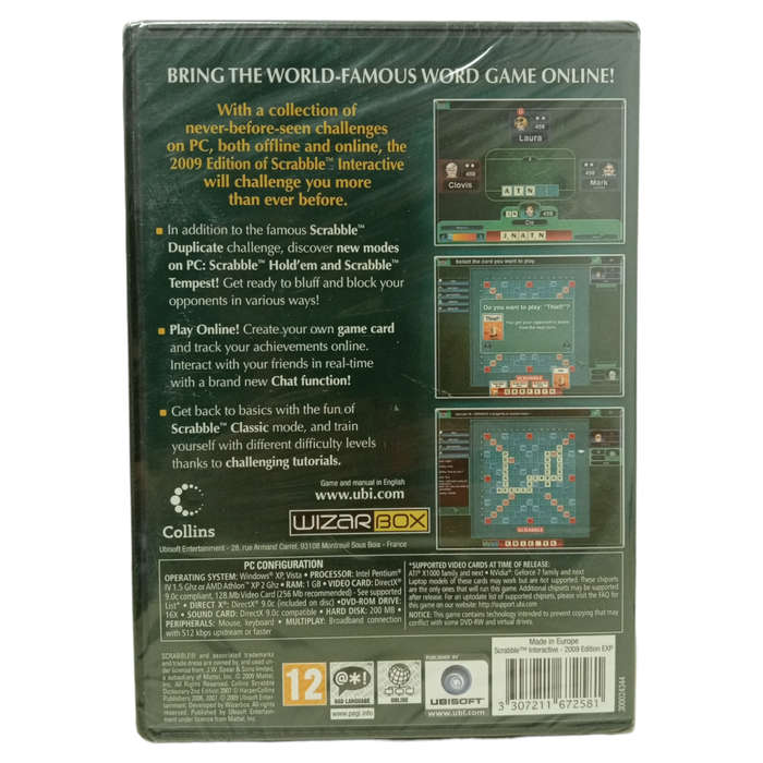 Scrabble 2009 Edition PC (CD) [Factory sealed]