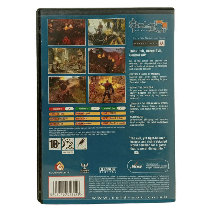 Overlord PC (DVD)