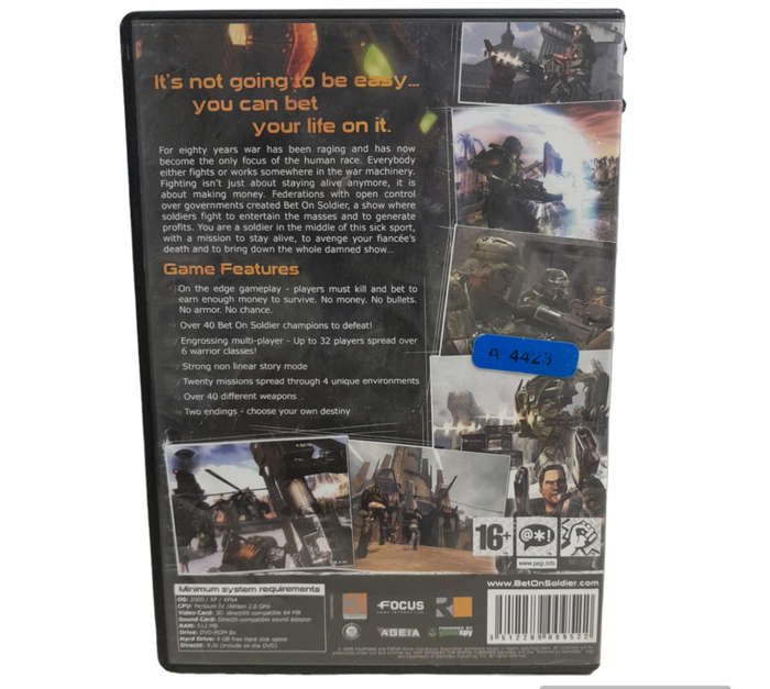BOS - Bet On Soldier PC (DVD)
