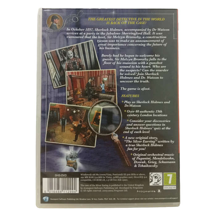Sherlock Holmes - The Curse Of The Silver Earring PC (CD)