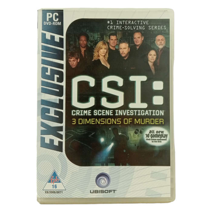 CSI: Crime Scene Investigation - 3 Dimensions Of Murder PC (DVD)