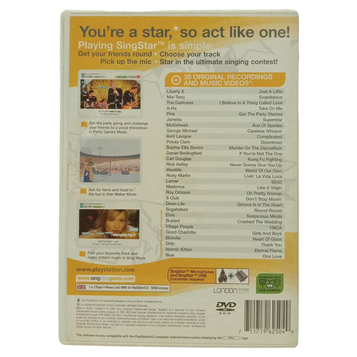 Sing star PlayStation 2