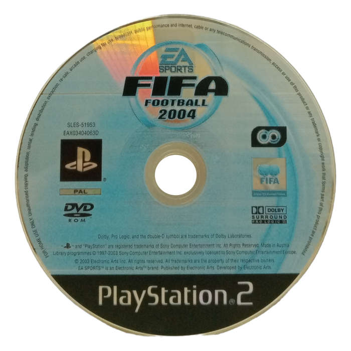FIFA 2004 Play Station 2 - CD Only generic Case
