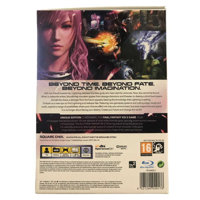 Final fantasy XIII-2 Limited Collectors Edition PlayStation 3