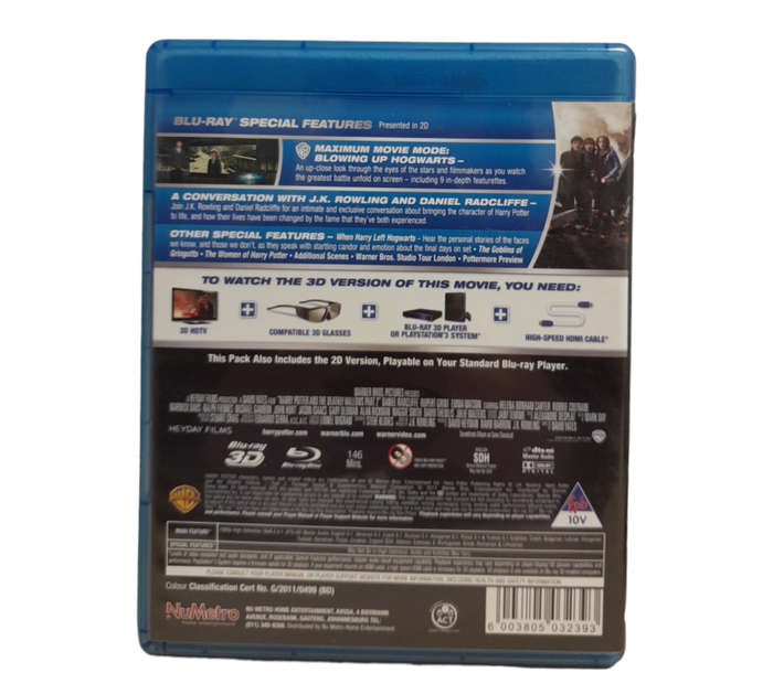 Harry Potter And The Deathly Hallows Part 2 3D Blu-Ray