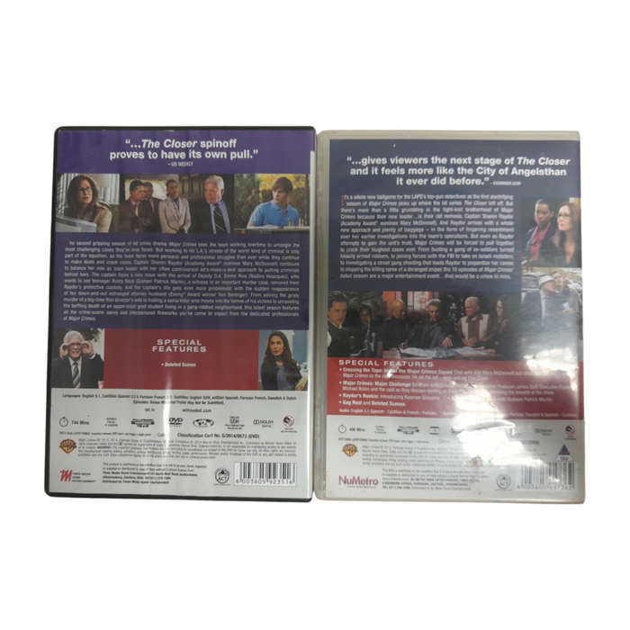 Major Crimes Season 1-2 DVD
