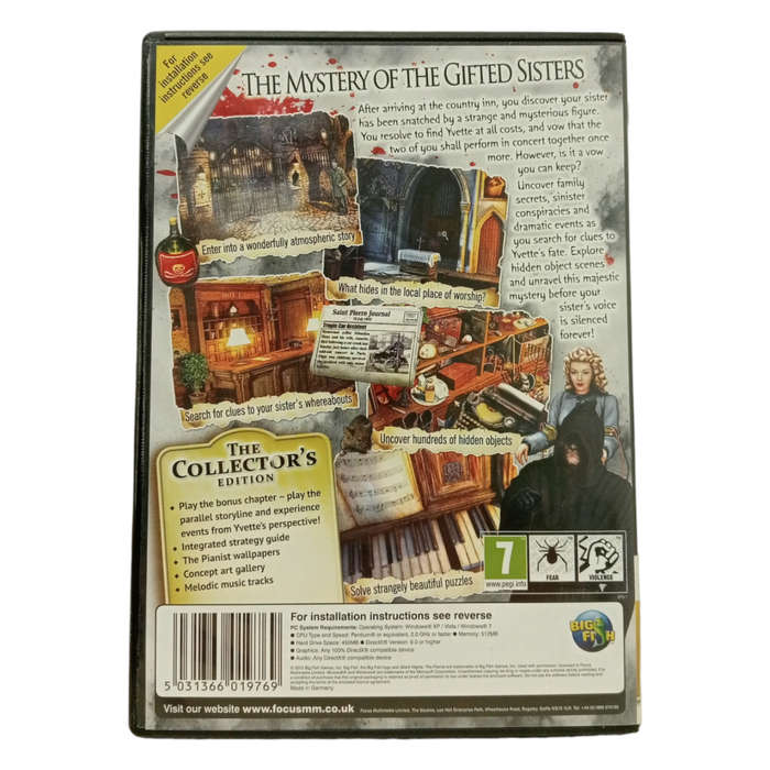 Silent Nights - The Pianist, Hidden Object Game PC (CD)