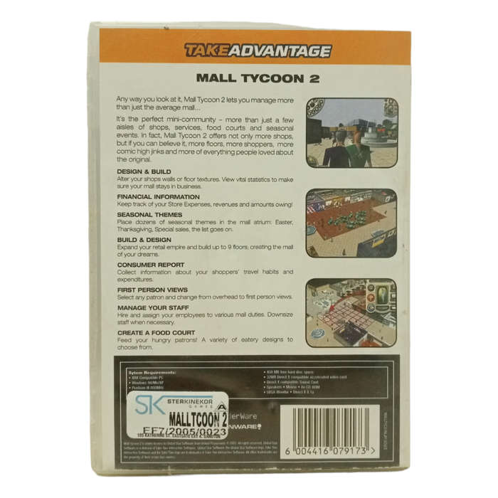 Mall Tycoon 2 PC (CD)