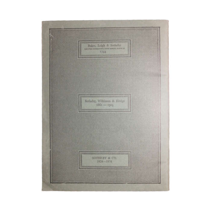 1974 Sotheby`s Catalogue Of Japanese Pottery And Porcelain, Fine Netsuke, Inro And Lacquer Wares Auc