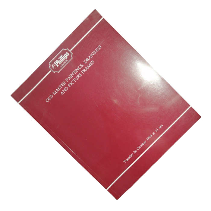 1993 Phillips Old Master Paintings, Drawings And Picture Frames Auction Catalog Softcover
