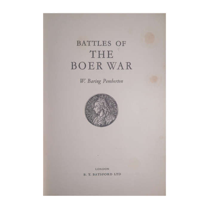 1964 Battles Of The Boer War by W. Baring Pemberton Hardcover w/ Dustjacket
