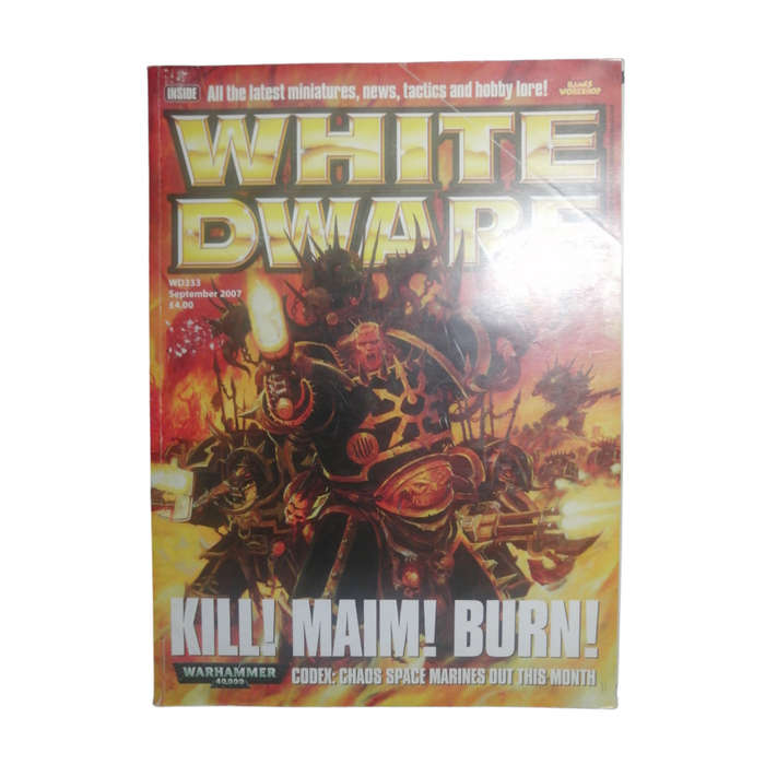2007 White Dwarf Issue Number 333 September 2007 Magazine Softcover