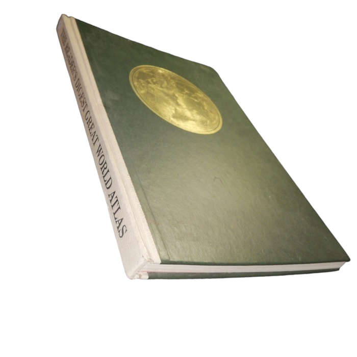 1972 The Reader`s Digest Great World Atlas Hardcover w/o Dustjacket