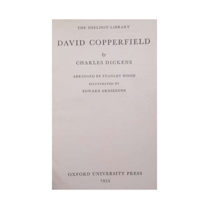 1955 David Copperfield by Charles Dickens Hardcover w/o Dustjacket