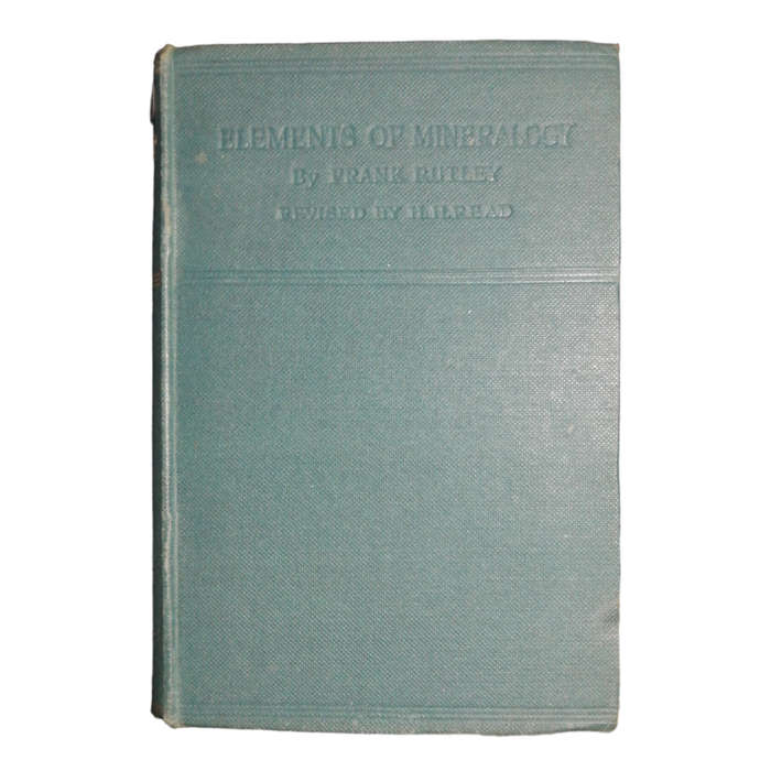 1926 Elements Of Mineralogy by Frank Rutley Hardcover w/o Dustjacket