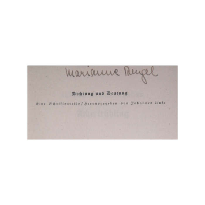 1937 Ackerfruhling by Alfred Huggenberger Softcover