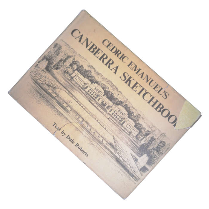 1976 Cedric Emanuel`s Canberra Sketchbook by Cedric Emanuel and Dale Roberts Hardcover w/Dustjacket