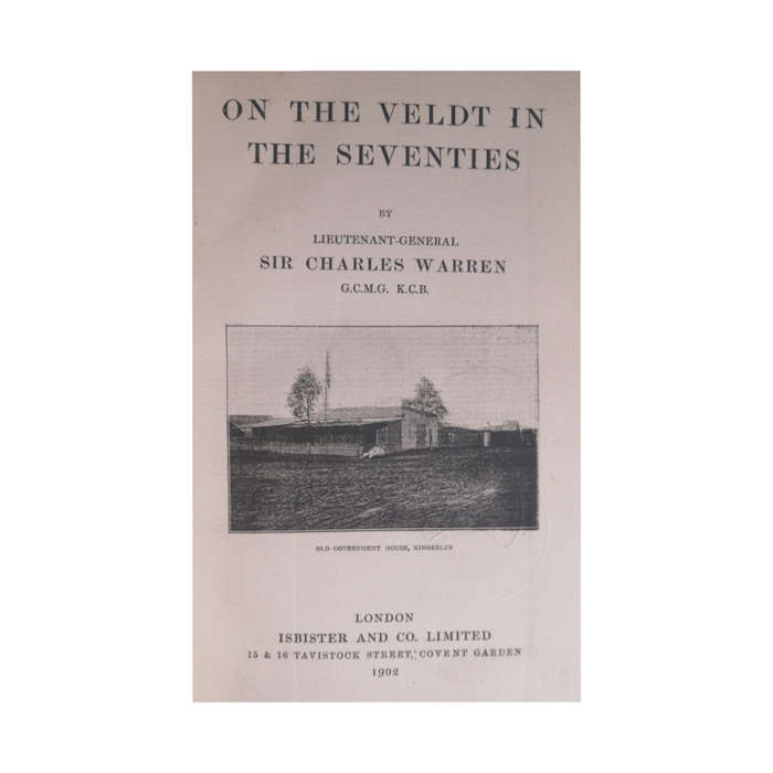 1902 On The Veldt In The Seventies by Sir Charles Warren Hardcover w/o Dustjacket