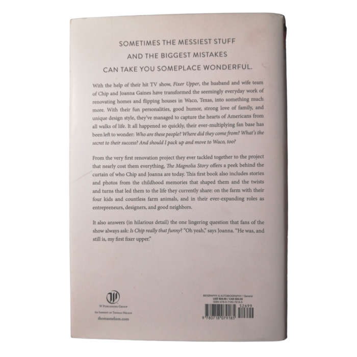 2016 The Magnolia Story by Chip and Joanna Gaines Hardcover w/Dustjacket