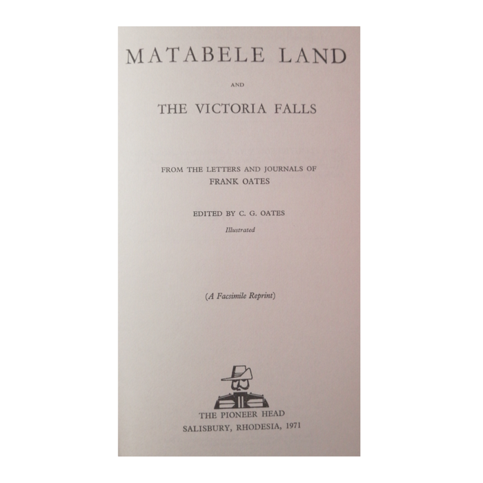 Matabele land and the Victoria Falls (limited edition)