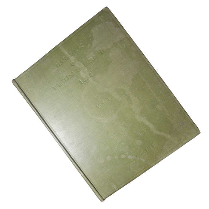 Handbook Of Wireless Telegraphy Volume 1 1939 Hardcover w/o Dustjacket