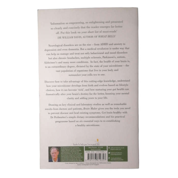 Brain Maker by Dr David Perlmutter 2015 Softcover