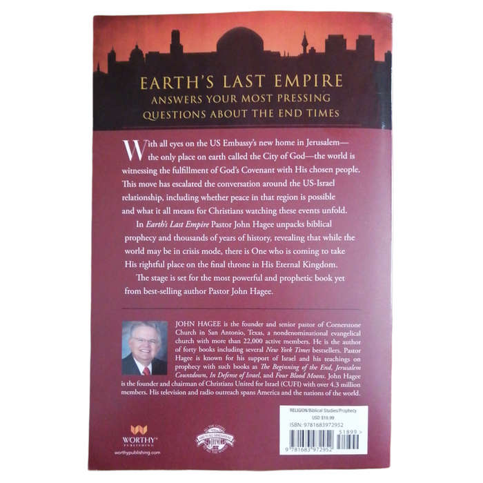 Earth`s Last Empire- The Final Game Of Thrones by John Hagee 2018 Softcover