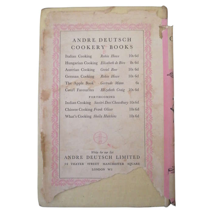 Jewish Cookery by Leah W. Leonard 1951 Hardcover w/Dustjacket