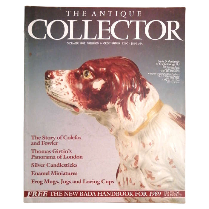 The Antique Collector Volume 59 Number 12 December 1988 Softcover