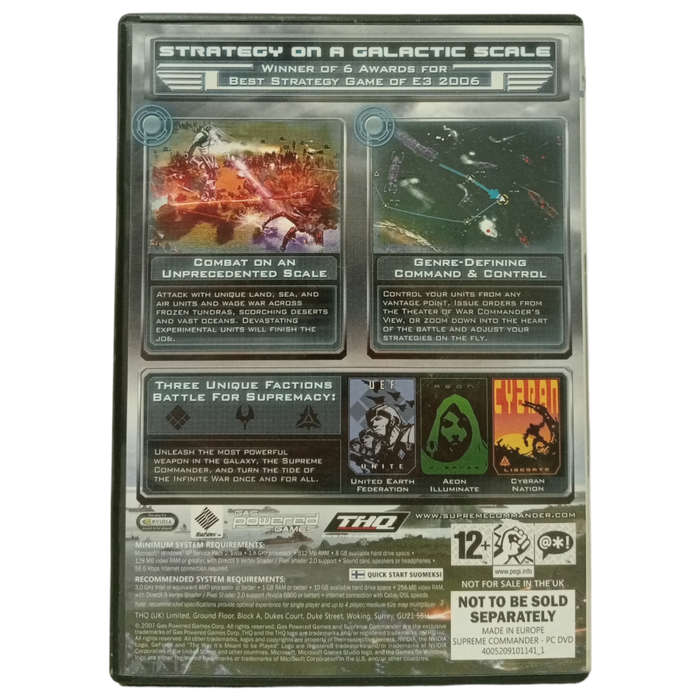 Supreme Commander PC (DVD)