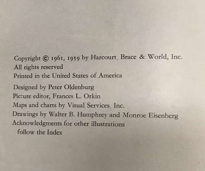 Men and nations : a world history Hardcover 1961 (No dust Jacket) 1st Edition