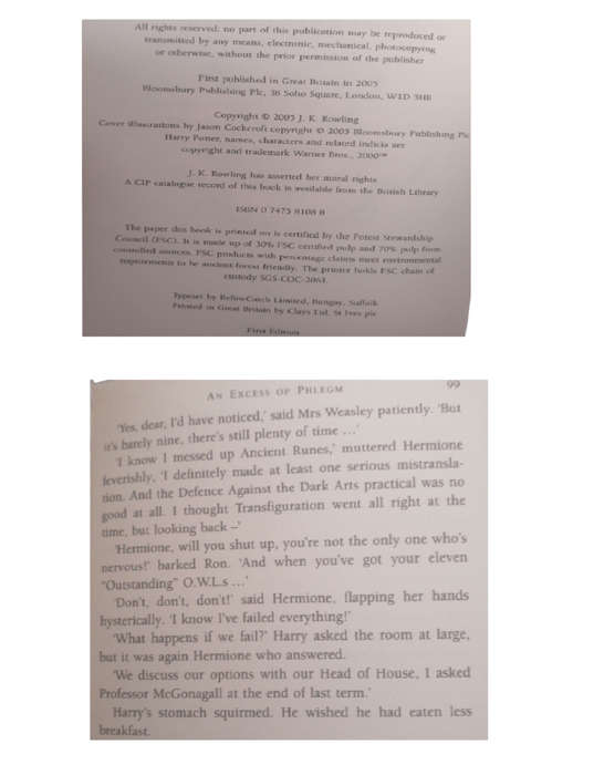 Harry Potter Book 1-7 Set and Harry Potter And The Cursed Child by J. K. Rowling