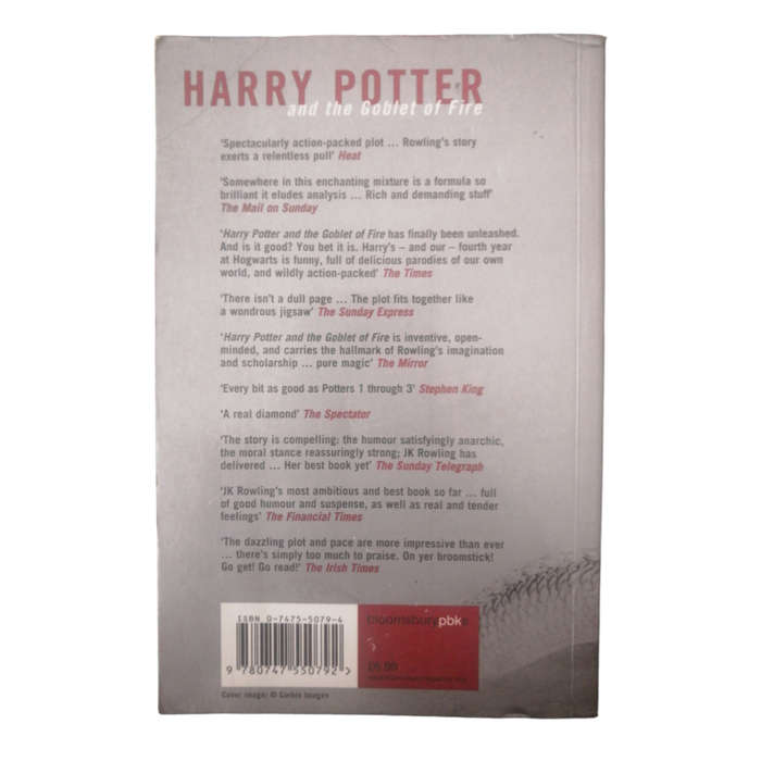 2001 Harry Potter And The Goblet Of Fire by J. K. Rowling Softcover